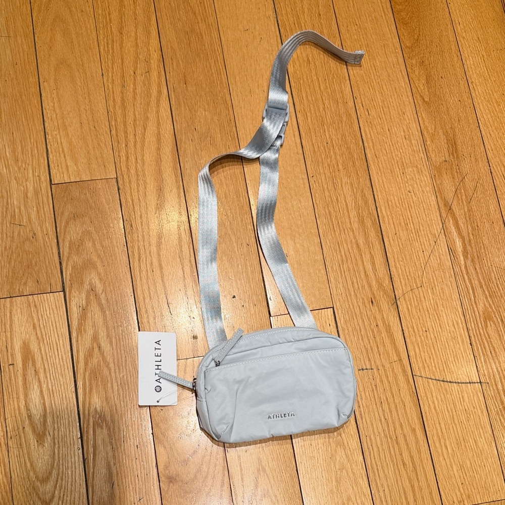 Athleta Light Gray Crossbody Bag